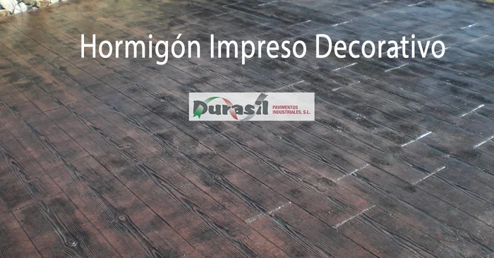 Hormigón Impreso imitación madera 1
